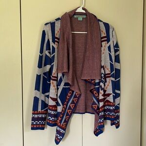 Flying Tomato draped open cardigan
